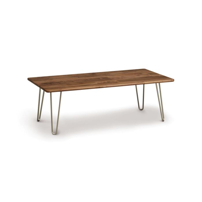 Essentials Rectangle Cocktail Table, Hairpin or Wood Legs